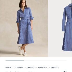 New with Tags Never Worn Ralph Lauren Red Cotton Dress